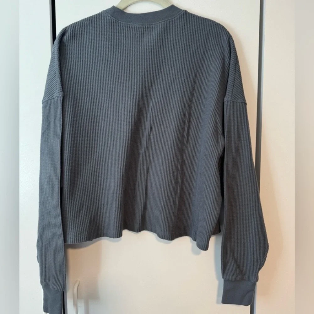 Abercrombie 2pack Cropped Waffle Longsleeves Soft AF - Picture 4 of 8